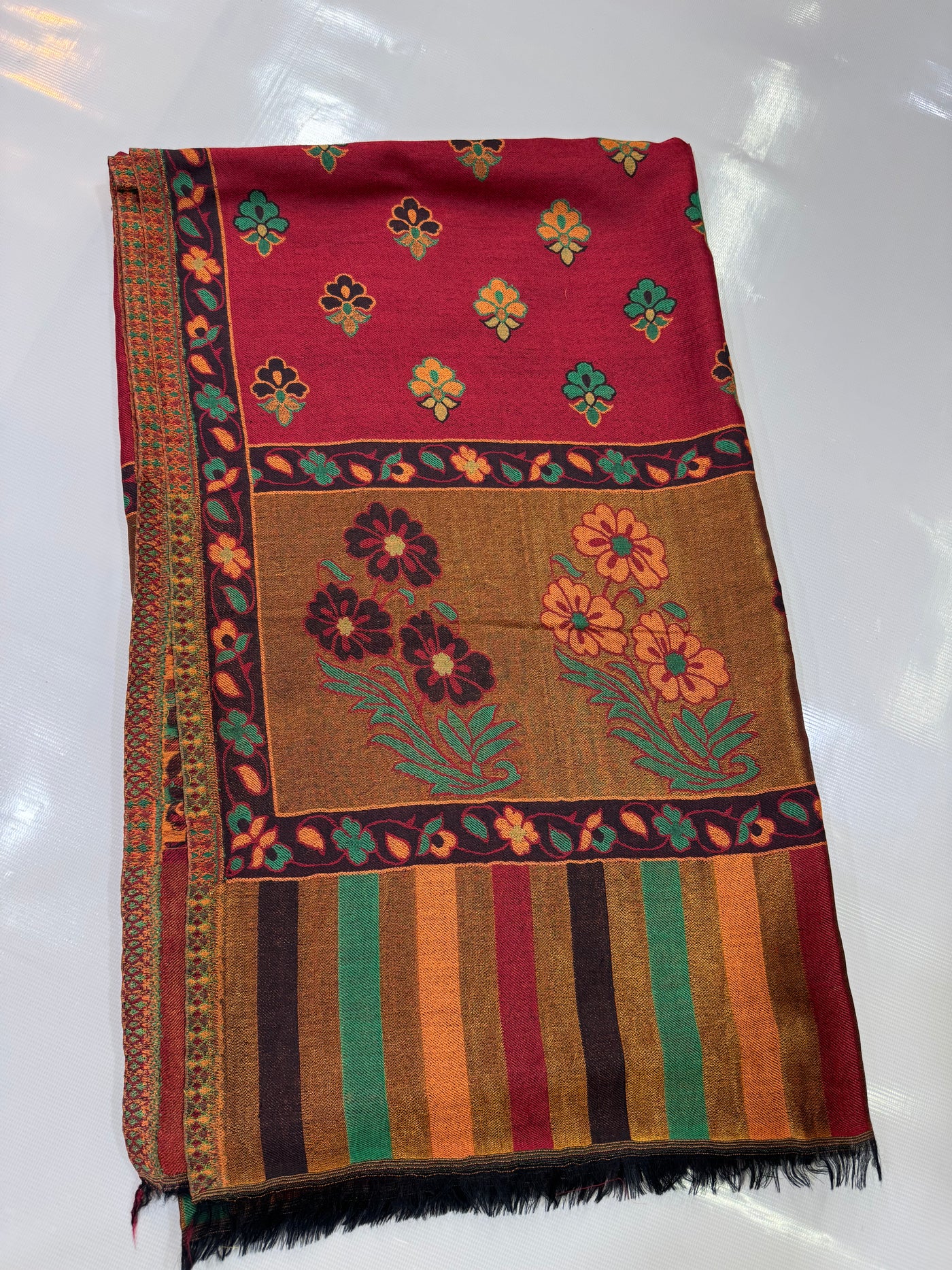 Supereme toosh kani boti with moonlight palla shawl