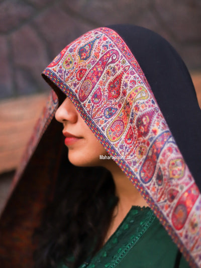 Pashmina-kani Border Shawl