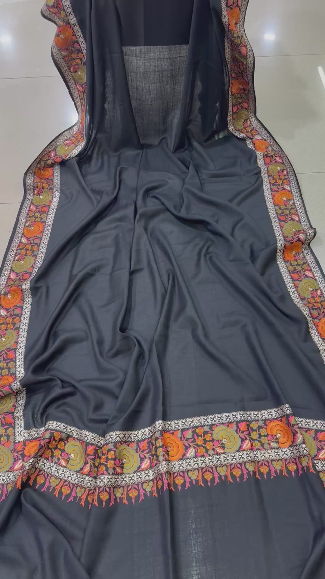 GULABKAR BORDER PASHMINA SHAWL